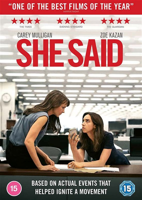 Cover for She Said DVD · She Said (DVD) (2023)