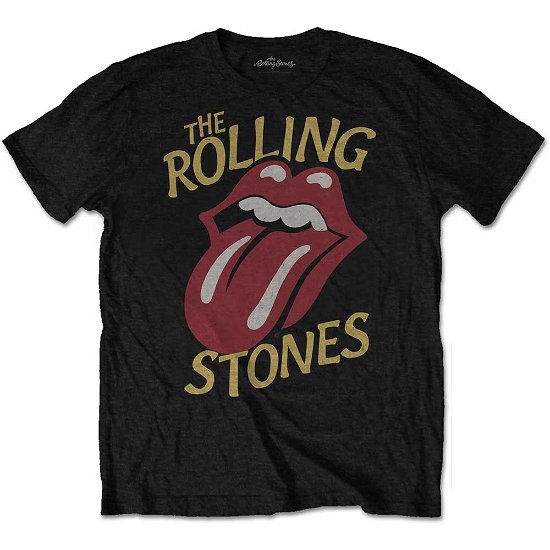The Rolling Stones Unisex T-Shirt: Vintage Typeface - The Rolling Stones - Marchandise -  - 5056170638418 - 