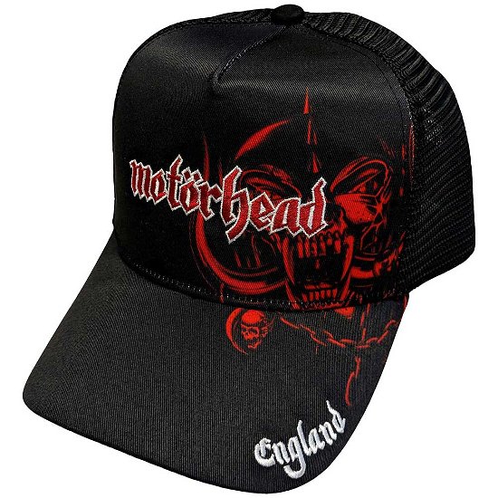 Motorhead Unisex Mesh Back Cap: England Red Warpig - Motörhead - Merchandise -  - 5056561098418 - 