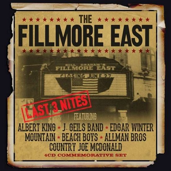 Fillmore East Last 3 Nites - Various Artists - Musique - Echoes - 5291012207418 - 11 mars 2016