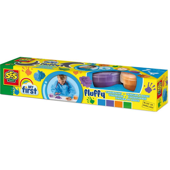 Fluffy Vingerverf 4x120Ml - My First - Produtos - SES - 8710341144418 - 10 de fevereiro de 2021
