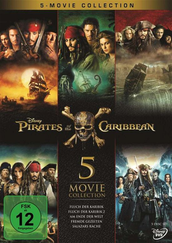 Cover for Pirates of the Caribbean 1-5 (DVD) (2018)