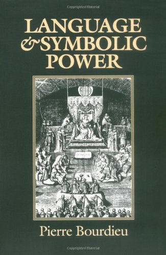 Cover for Pierre Bourdieu · Language and Symbolic Power (Pocketbok) [Reprint edition] (1993)