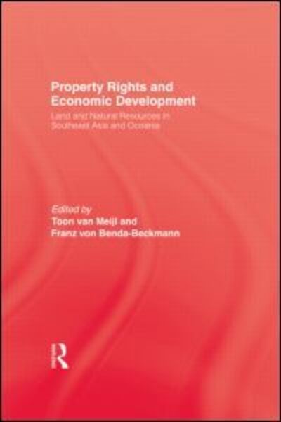 Cover for Van · Property Rights and Economic Development: Land and Natural Resources in Southeast Asia and Oceania (Hardcover Book) (1999)