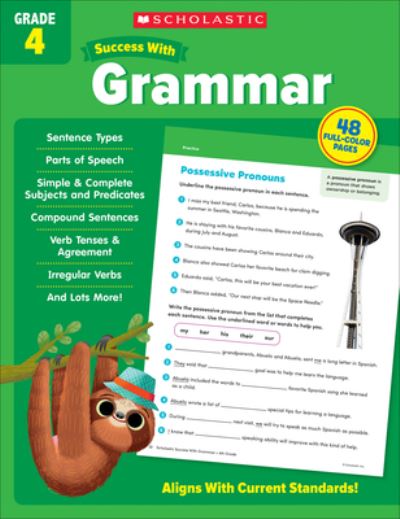 Cover for Scholastic Teaching Resources · Scholastic Success with Grammar Grade 4 (Book) (2022)