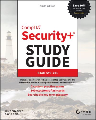 Cover for Chapple, Mike (University of Notre Dame) · CompTIA Security+ Study Guide with over 500 Practice Test Questions: Exam SY0-701 - Sybex Study Guide (Paperback Book) (2023)