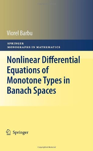 Cover for Viorel Barbu · Nonlinear Differential Equations of Monotone Types in Banach Spaces - Springer Monographs in Mathematics (Gebundenes Buch) [2010 edition] (2010)