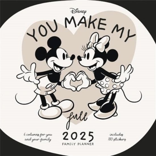 Mickey & Friends 2025 Family Planner Calendar (Calendar) (2025)