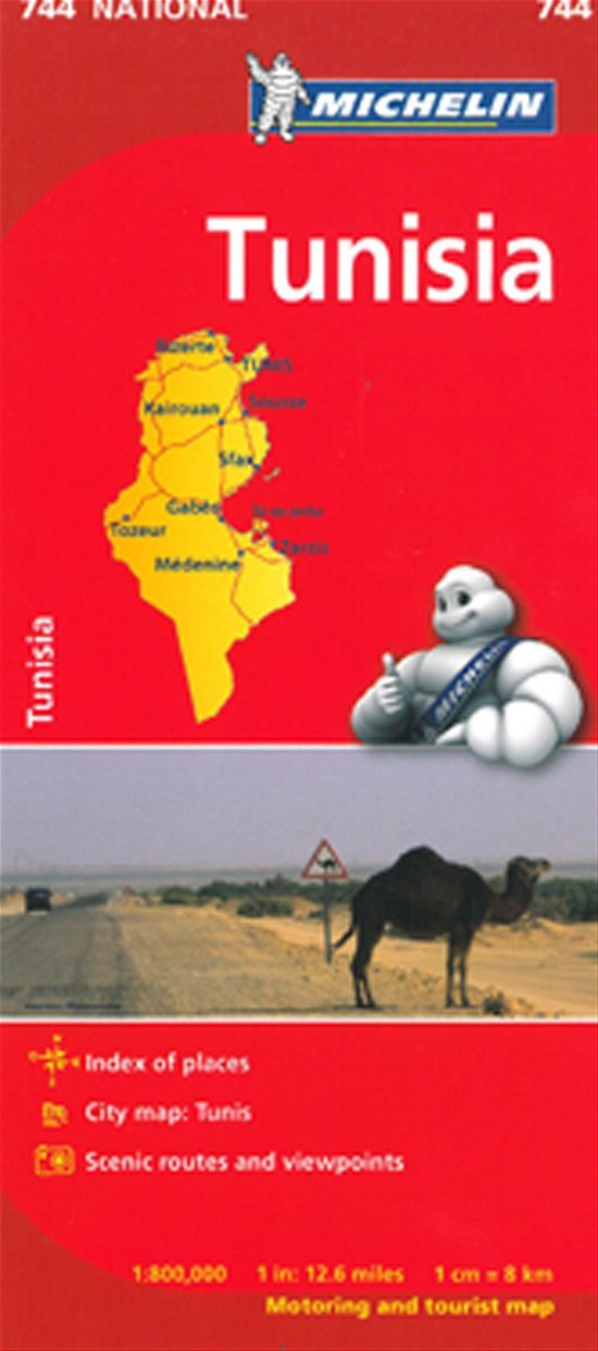 Michelin Africa blad 744: Tunisia - Michelin - Bücher - Michelin - 9782067172418 - 2. April 2012