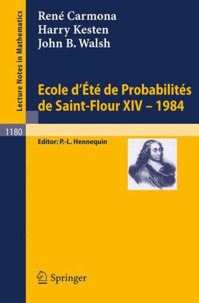 Cover for P. L. Hennequin · Ecole D'ete De Probabilites De Saint Flour Xiv, 1984 - Lecture Notes in Mathematics (Paperback Book) [French And English, 1986 edition] (1986)