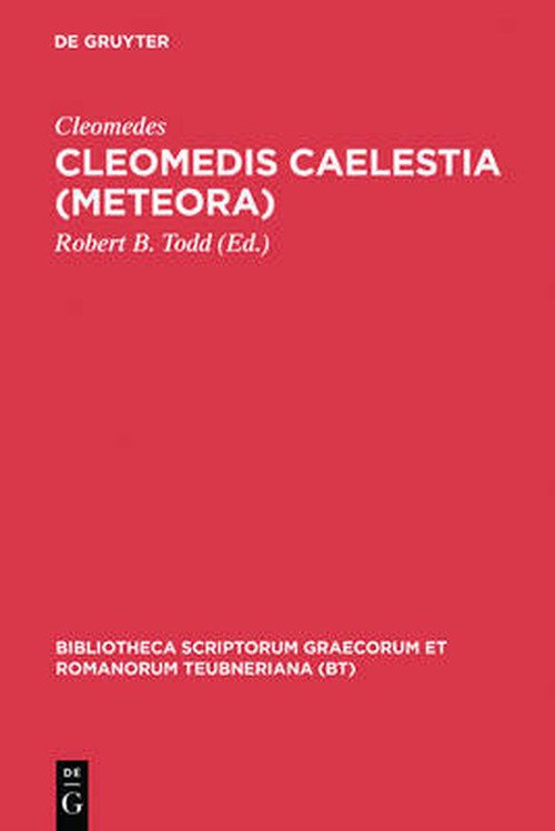 Cleomedis Caelestia (Meteora) - Cleomedes - Books - K.G. SAUR VERLAG - 9783598712418 - 1990