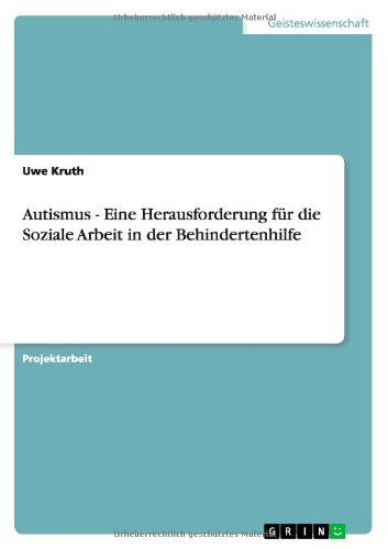 Cover for Kruth · Autismus - Eine Herausforderung f (Book) [German edition] (2011)