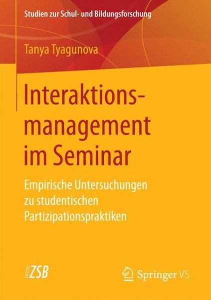 Cover for Tyagunova · Interaktionsmanagement im Sem (Bog) (2017)