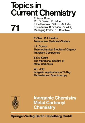 Cover for Kendall N. Houk · Inorganic Chemistry Metal Carbonyl Chemistry - Topics in Current Chemistry (Paperback Book) [Softcover reprint of the original 1st ed. 1977 edition] (2013)