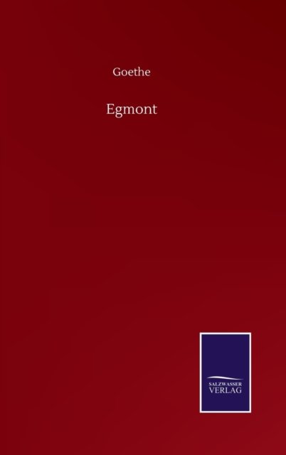 Cover for Goethe · Egmont (Gebundenes Buch) (2020)
