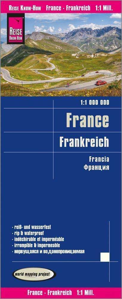 France (1:1.000.000) - Reise Know-How - Bøker - Reise Know-How Verlag Peter Rump GmbH - 9783831774418 - 14. februar 2022