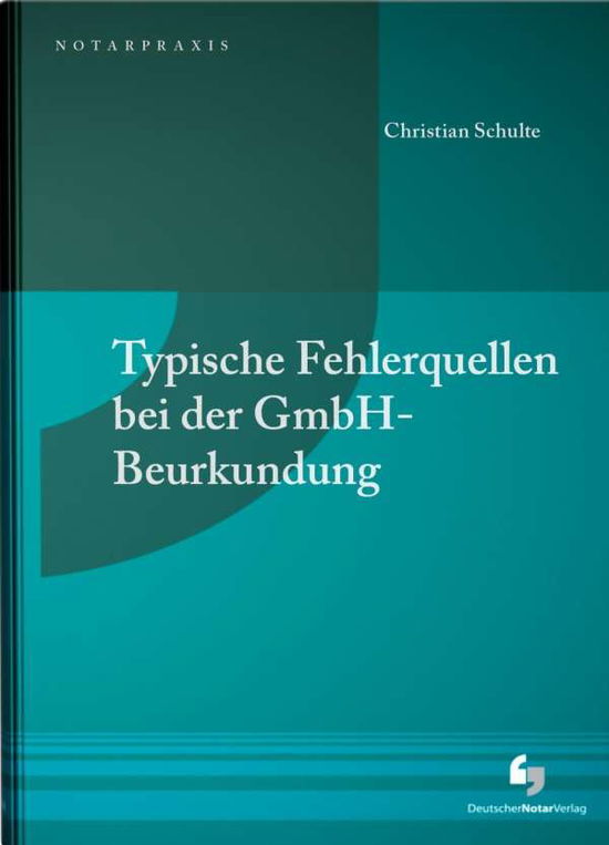 Cover for Schulte · Typische Fehlerquellen b.GmbH (Book)