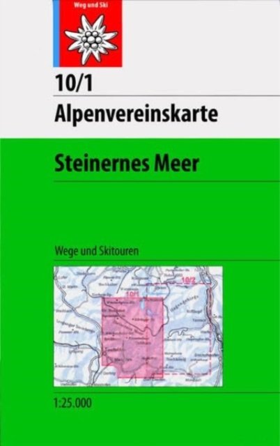 Steinernes Meer walk+ski - Alpenvereinskarte (Kort) (2023)