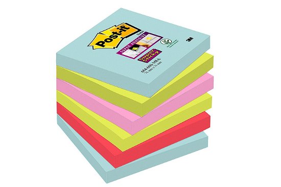Cover for 3m · Post-it 654s Super Sticky Miami Notes, 76x76mm, 90 (Merchandise) (MERCH) (2017)