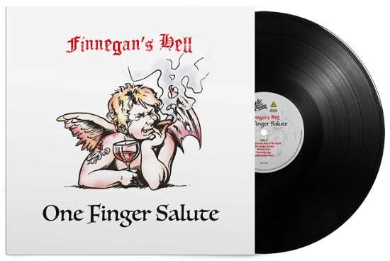 Cover for Finnegans Hell · One Finger Salute (Black LP) (VINYL) (2022)