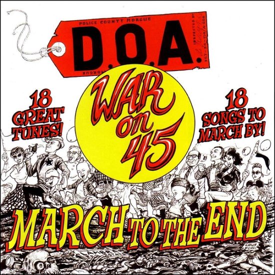 Cover for D.o.a. · War on 45 (Red Vinyl-7 Bonus Tracks) (LP) [Coloured edition] (2023)