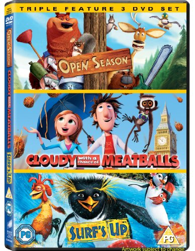 Cloudy With A Chance Of Meatballs / Open Season / Surf's P - (UK-Version evtl. keine dt. Sprache) - Elokuva - SONY PICTURES HE - 5035822430419 - maanantai 1. marraskuuta 2010