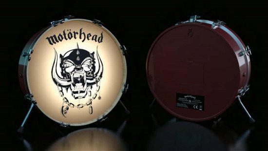 Motorhead Logo 3D Drum Lamp / Wall Light - Motörhead - Merchandise - NUMSKULL - 5056280448419 - 20. december 2022