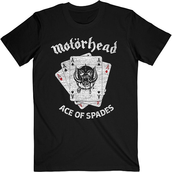 Motorhead Unisex T-Shirt: Flat War Pig Aces - Motörhead - Fanituote -  - 5056368674419 - 
