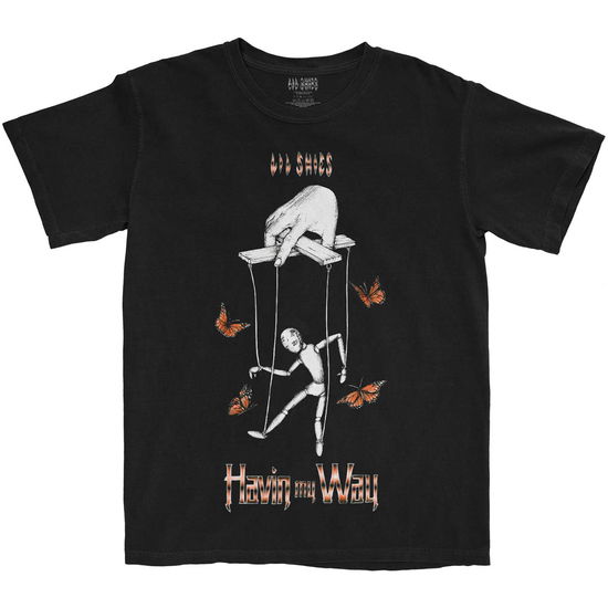 Lil Skies Unisex T-Shirt: Butterfly Puppet - Lil Skies - Merchandise -  - 5056561059419 - 