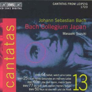 Cover for Bach / Nonoshita / Hida / Blaze / Turk / Suzuki · Cantatas 13 (CD) (2000)