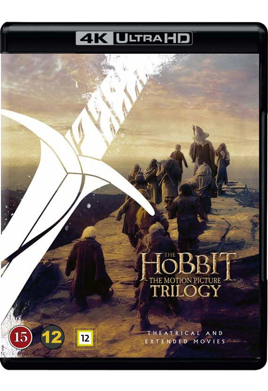 Cover for The Hobbit: The Motion Picture Trilogy (Hobbitten Trilogi) (4K UHD Blu-ray) (2021)