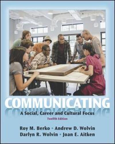 Cover for Roy M. Berko · Communicating: A Social, Career, and Cultural Focus (Paperback Book) (2012)