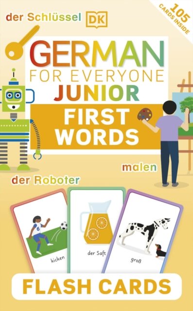 Cover for Dk · German for Everyone Junior First Words Flash Cards (Flashcards) (2023)