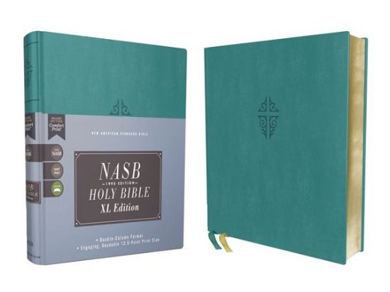Cover for Zondervan · NASB, Holy Bible, XL Edition, Leathersoft, Teal, 1995 Text, Comfort Print (Læderbog) (2021)