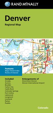 Rand McNally Folded Map: Denver Regional Map - Rand McNally - Livros - Rand McNally - 9780528025419 - 14 de outubro de 2022