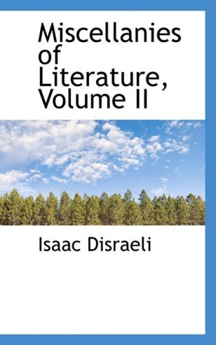 Cover for Isaac Disraeli · Miscellanies of Literature, Volume II (Pocketbok) (2008)