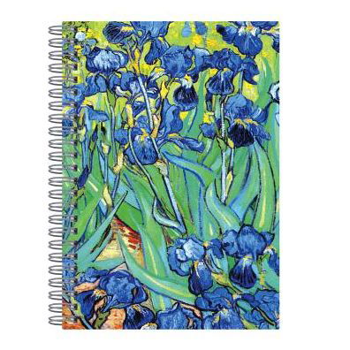 Van Gogh Irises Wire-O Journal 6 X 8.5" - Sarah McMenemy - Bücher - Galison - 9780735357419 - 11. Februar 2019