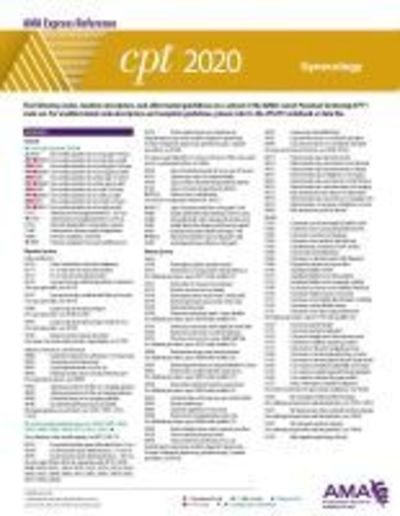 Cover for Ama · CPT 2020 Express Reference Coding Card (Paperback Book) (2019)