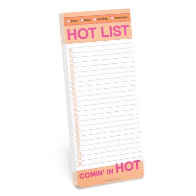 Knock Knock Hot List Make-a-List Pads - Knock Knock - Kirjat - Knock Knock - 9781683493419 - torstai 16. syyskuuta 2021