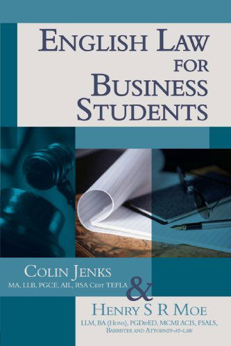 Cover for Colin Jenkins · English Law for Business Students (Pocketbok) (2008)