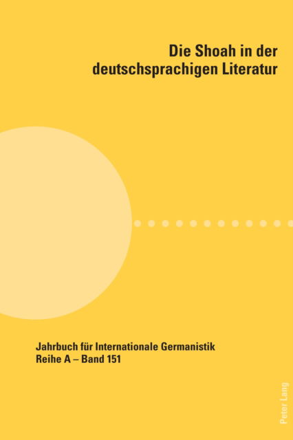 Cover for Die Shoah in der deutschsprachigen Literatur : 151 (Paperback Book) (2024)