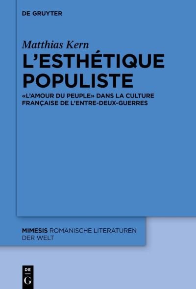 Cover for Matthias Kern · Esthétique Populiste (Bok) (2022)