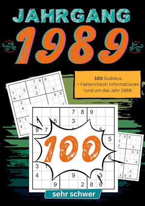 Cover for Sudoku Jahrbücher · 1989- Rätselspaß und Zeitreise (Book) (2024)