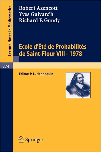 Cover for R Azencott · Ecole d'Ete de Probabilites de Saint-Flour VIII, 1978 (Paperback Book) [1980 edition] (1980)