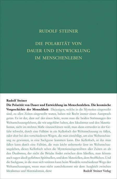 Die Polarität von Dauer und Ent - Steiner - Bøker -  - 9783727418419 - 