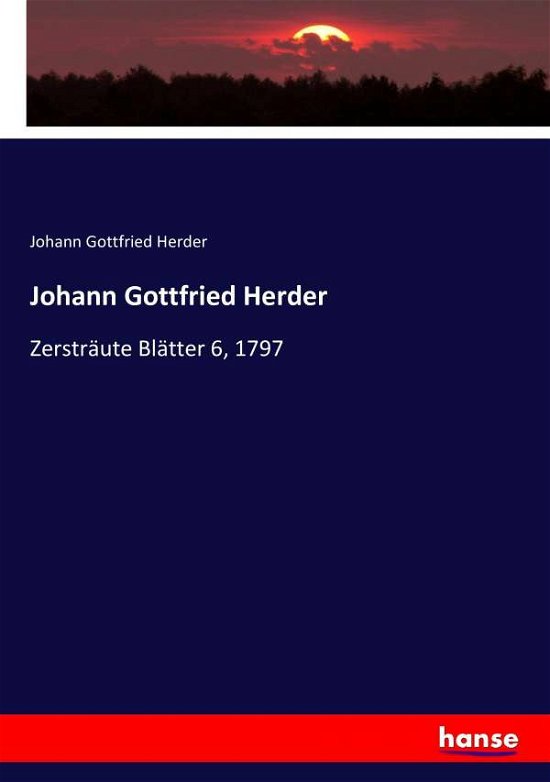 Cover for Herder · Johann Gottfried Herder (Bok) (2017)