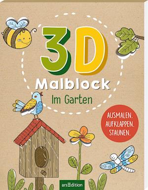 Cover for Sarah Dietz · 3D-Malblock  Im Garten (Book) (2023)