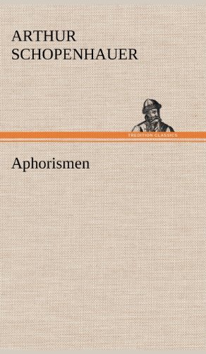 Cover for Arthur Schopenhauer · Aphorismen (Hardcover Book) [German edition] (2012)