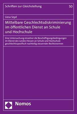 Cover for Seyd · Mittelbare Geschlechtsdiskriminier (Book) (2020)