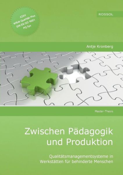 Cover for Antje Kronberg · Zwischen Padagogik Und Produktion (Paperback Book) [German edition] (2014)